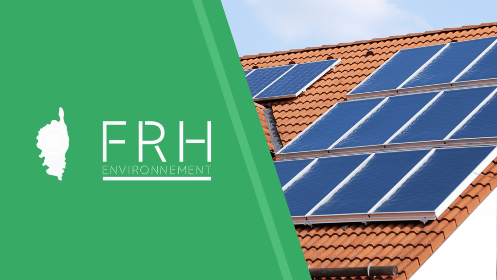 Maison en Corse équipée de panneaux solaires installés par FRH Environnement